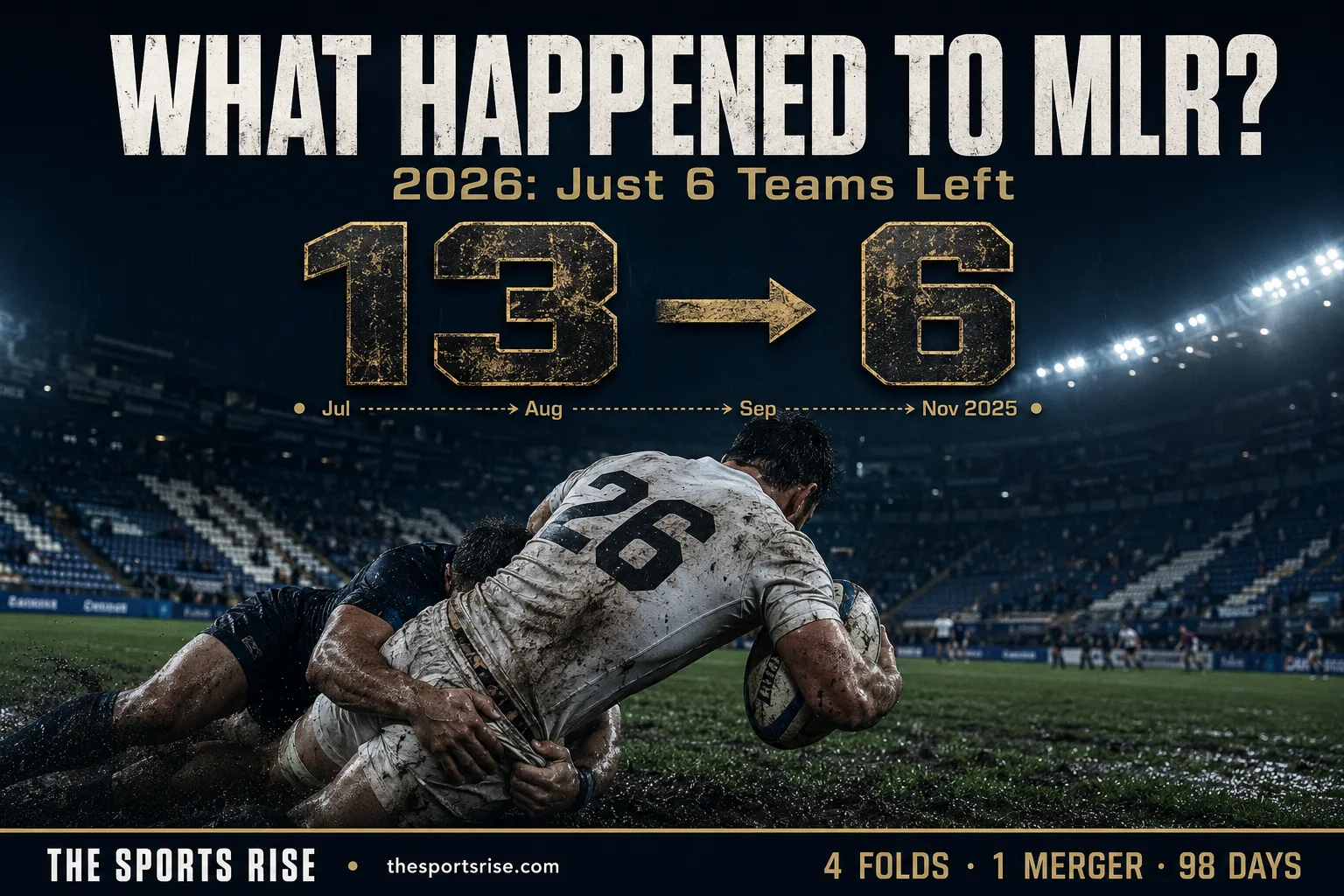 Major League Rugby 2026 contraction explained: six remaining teams compete after Houston SaberCats, Utah Warriors, Miami Sharks and New Orleans Gold folded in 2025